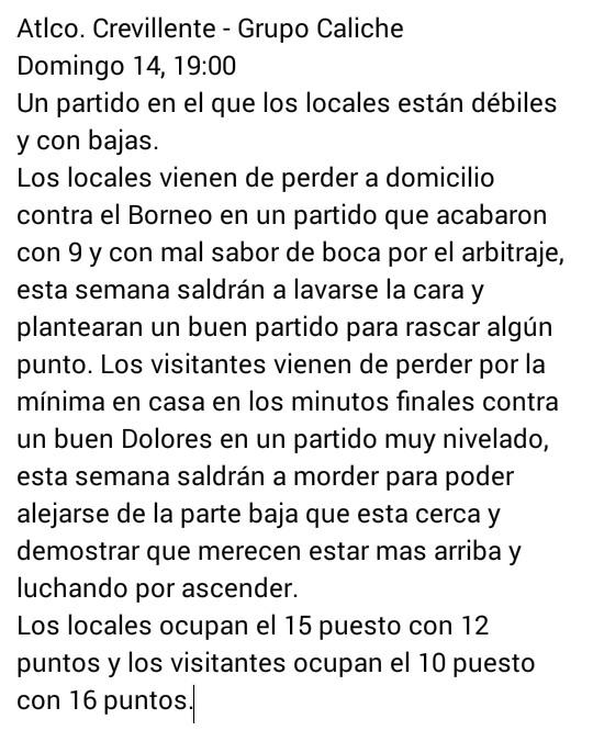 vegabajagrupoXV's tweet photo. #Atlco.Crecillente - @caliche_c_f 
Domingo 14, 19:00 http://t.co/IKncZb4YEg