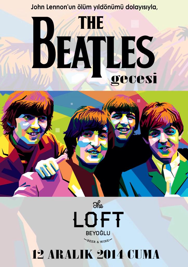 TheLoftBeyoglu's tweet photo. Bu akşam The Loft'ta öncelikle The Beatles ve tüm 60lı yıllar yani Rock müziğin yükselişi var!
http://t.co/WafuHoqrLP http://t.co/5yRJlOsZz2