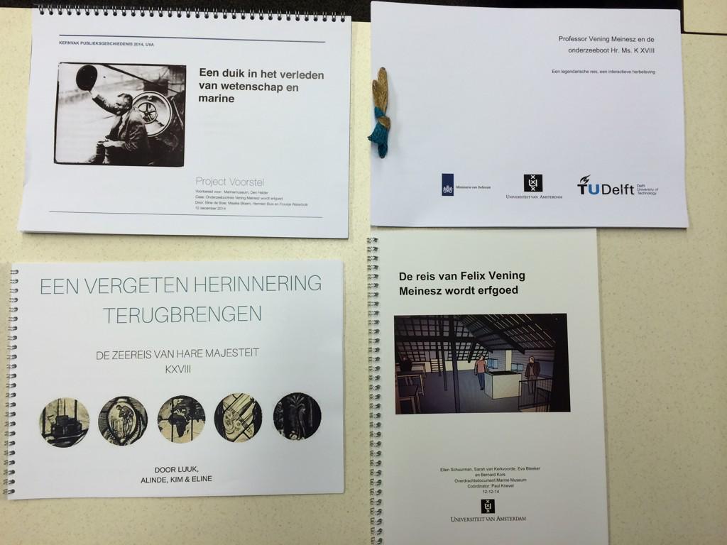 Het eind werk van de #UvA studenten. Heel trots op ze! Ze brengen het VeningMeinesz project van #tudelft tot leven