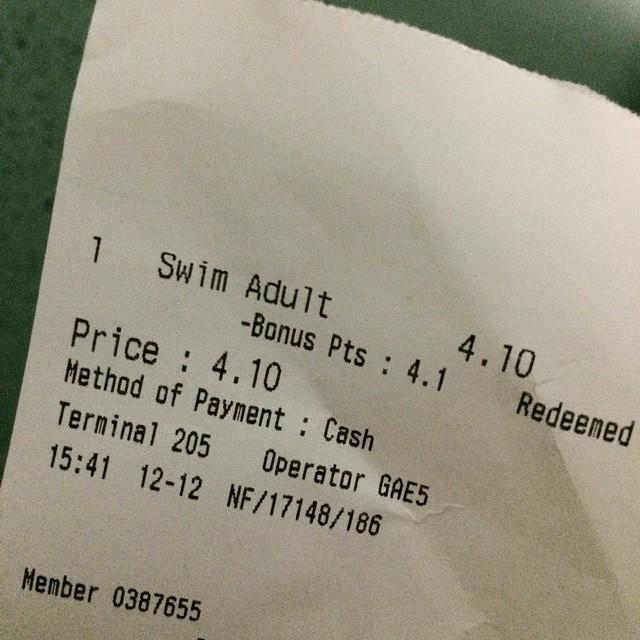 fattybiscuit's tweet image. Went for a swim after work rather than wasting time waiting for my boyfriend and earned six #activitypoints 🎉 how...