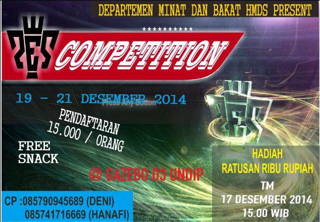 Ayo ramaikan dan buktikan skill permainanmu disini cc : <a href="/HMDSFTUNDIP/">HMDS FT UNDIP</a>