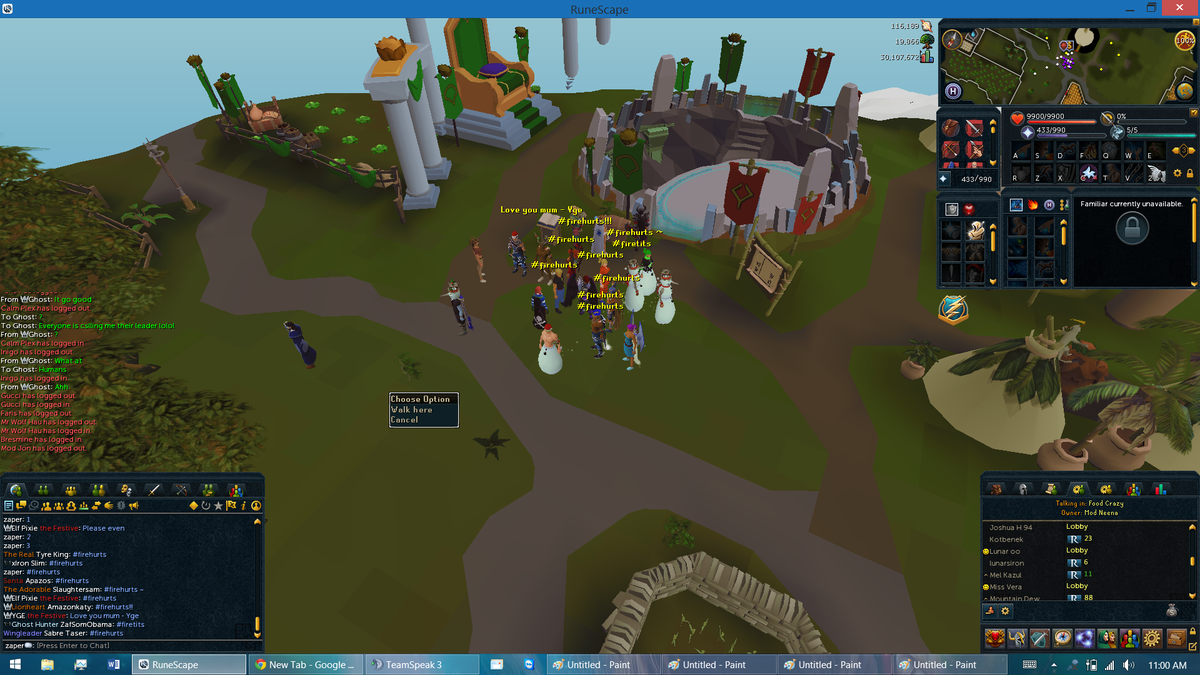 zaper_RS's tweet photo. Some funny pictures I took at the JMod Event! #firehurts @JagexNeena @JagexJon http://t.co/daoxHyuNow