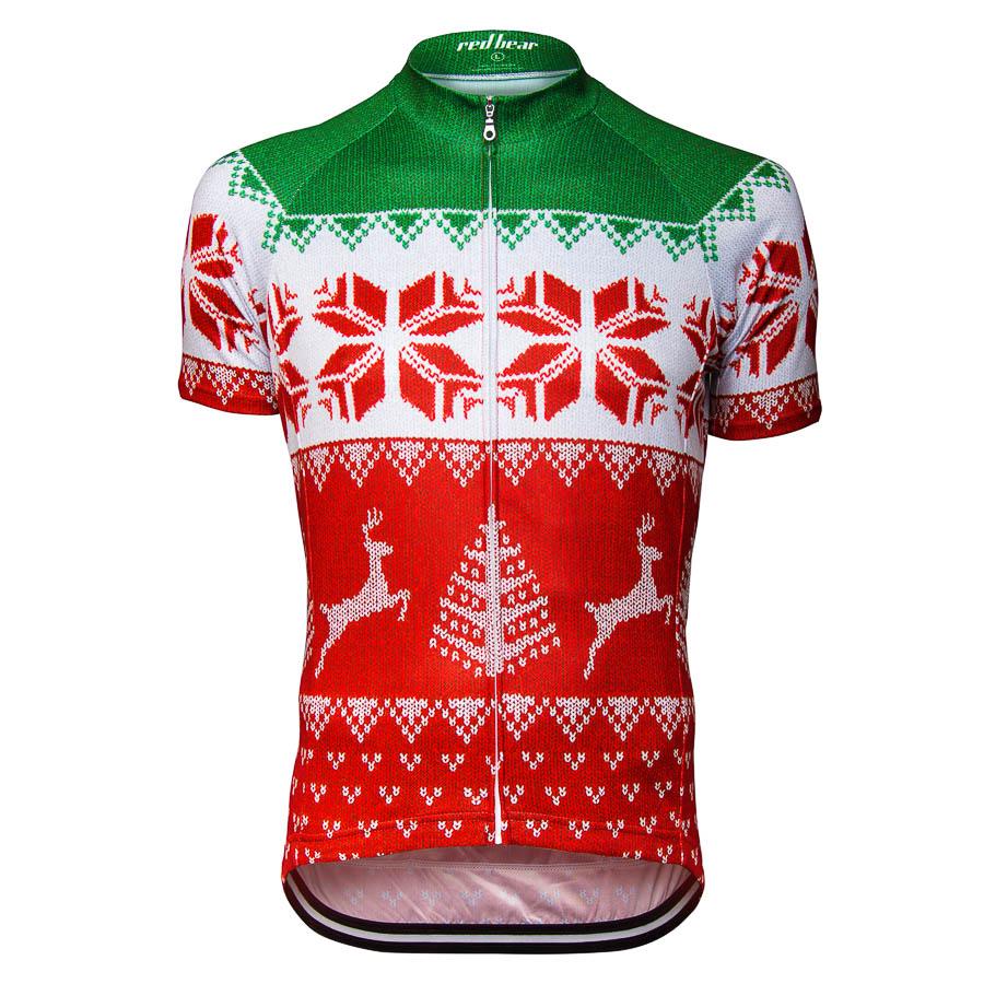 TheCyclingBug's tweet photo. #WIN this @redbearsport #Christmas cycling jersey. RT+Follow @TheCyclingBug to enter #cbtwittercomp http://t.co/czjC9kujWR