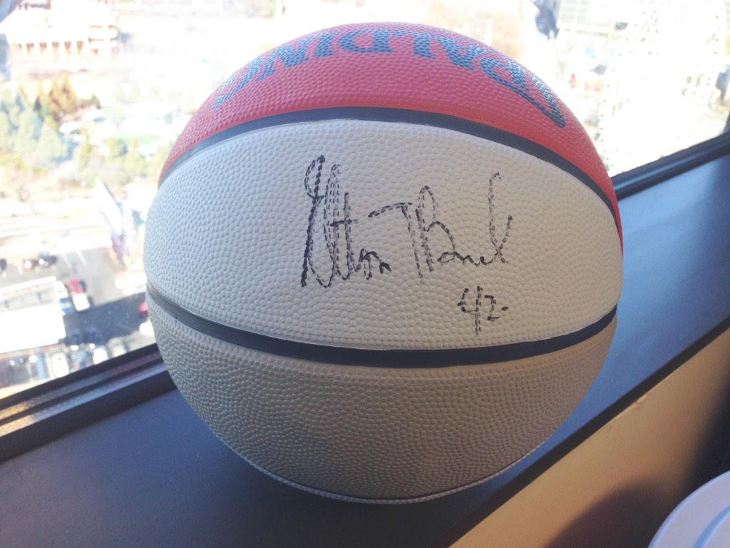 Elton Brand's #42 is gone but not forgotten. RETWEET for a chance to win this ball signed by him for #FreebieFriday!
