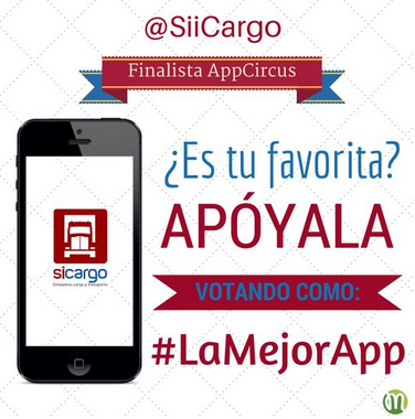 CCBucaramanga's tweet image. Aplicación santandereana en  #AppCircus, vote por ella con la siguiente frase: #Lamejorapp es @siicargo en #AppCircus