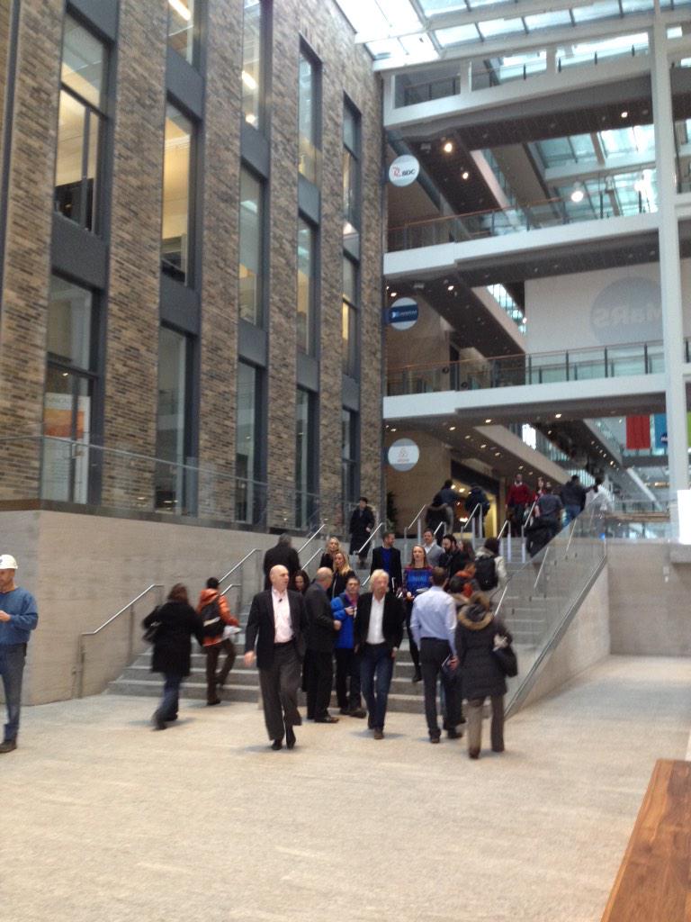 MaRSDD's tweet photo. Our own @timothyjackson welcoming @richardbranson to MaRS! http://t.co/3AiKFBEHR6