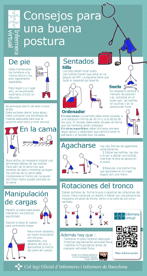 Consejos para una mejor postura  
Vía: <a href="/infermeria/">Infermera virtual</a>