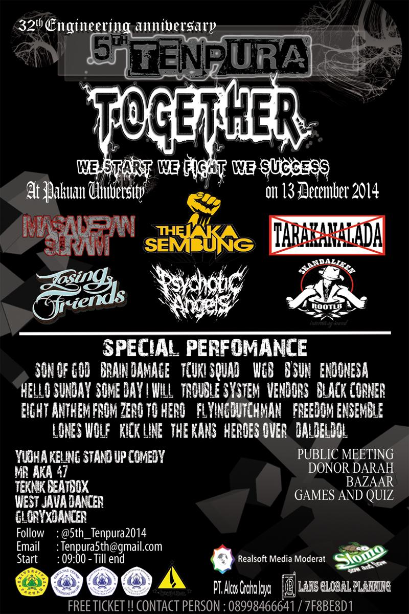 [REMINDER] @FT_Unpak Present : #5th_Tenpura2014 besok 09.00 - Selesai. Persiapkan tenaga kalian !!!