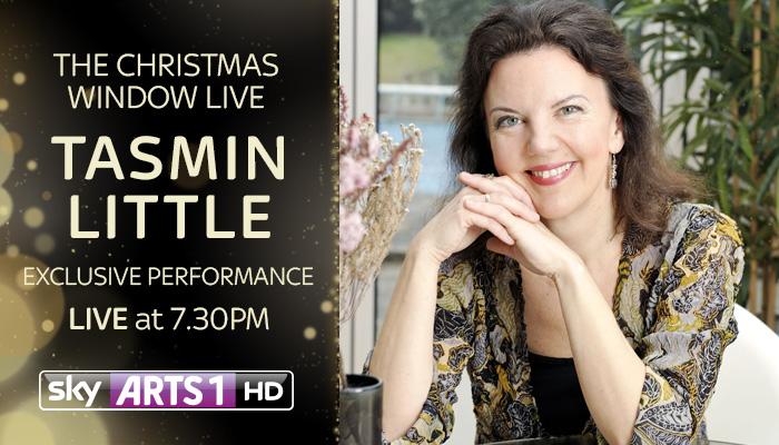 SkyArts's tweet photo. Like the star at the top of our Sky Arts Christmas tree, @tasminlittle wraps up our #ChristmasWindowLIVE series http://t.co/UiHQ5AdwnJ