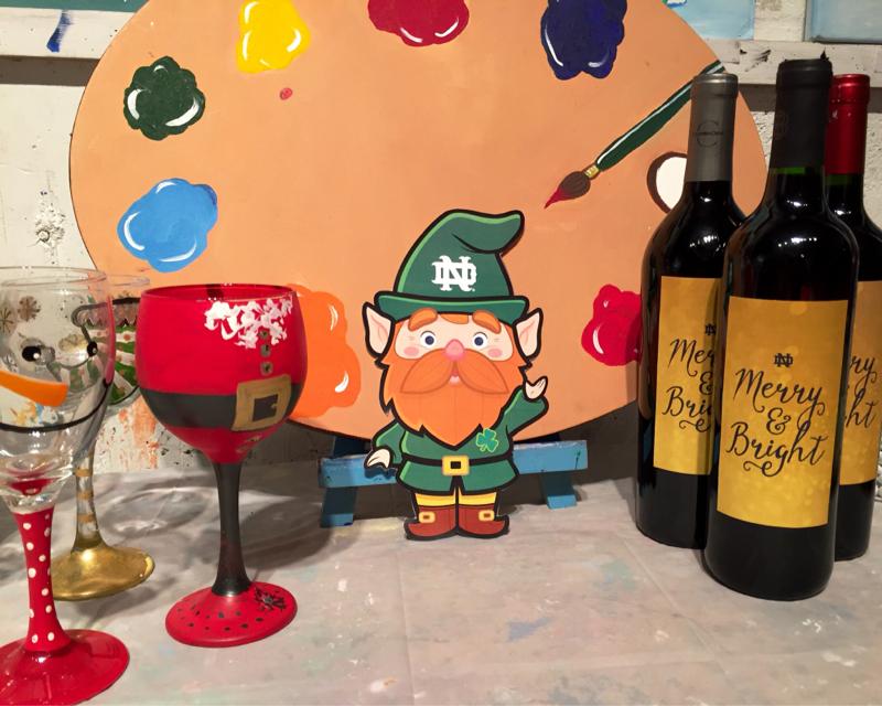 NDMiami's tweet photo. #NDLucky had a great time last night at our Paint &amp; Wine Night Party! #NDjoy @NDAlumni http://t.co/CReYy120Ey