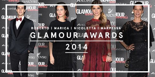 #RobertoBolle, #MaricaPellegrinelli, #NicolettaRomanoff, #MarpessaHennink at the #GlamourAwards! #dmanagementgroup