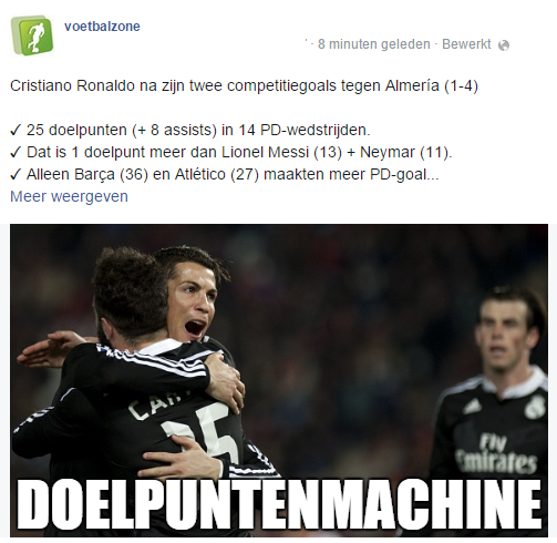 voetbalzonenl's tweet photo. Lees meer over de indrukwekkende statistieken van Cristiano Ronaldo na #almrea op http://t.co/Apyxm76daW http://t.co/f9j94lIcDP