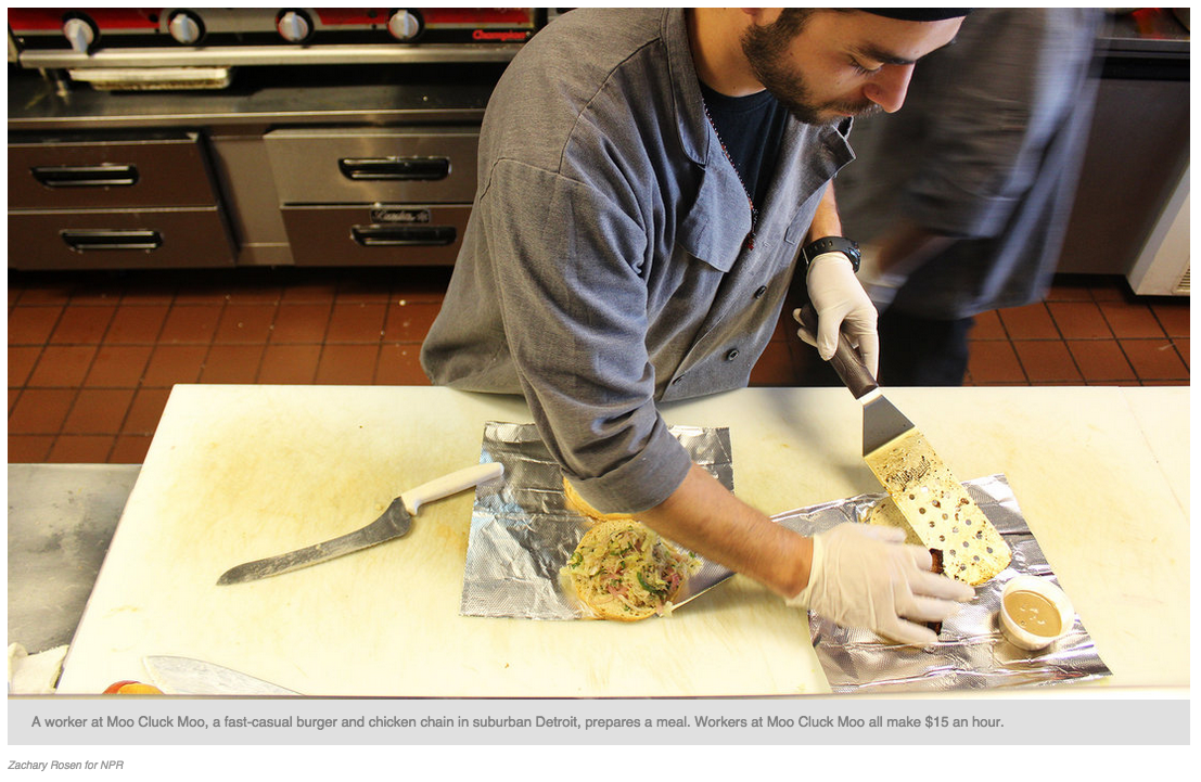 AFSCME's tweet photo. NPR: A Burger Joint Pays $15 An Hour. And, Yes, It's Making Money. http://t.co/OvBkXejkLw #1u #RaiseTheWage http://t.co/nx6H0Ondl0