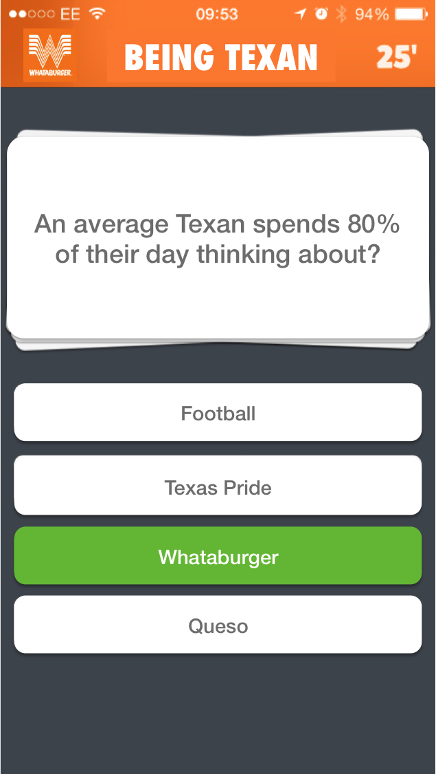 Whataburger's tweet photo. True Texan Trivia Crack http://t.co/fPrdFAx7fi
