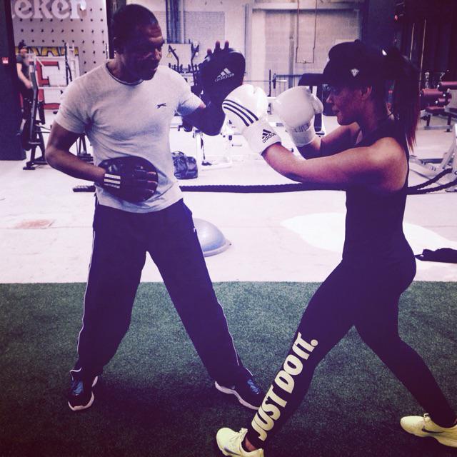 I missed my calling!!! Boxing is my taaaang !  w #ReginaldSaro #JKResults #Nike