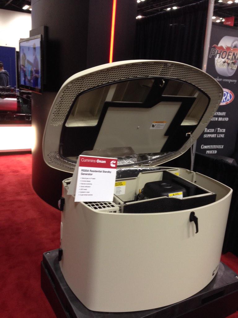 Worried about power outage for your home? Come check Residential Standby Generator at booth 2245 #PRI2014