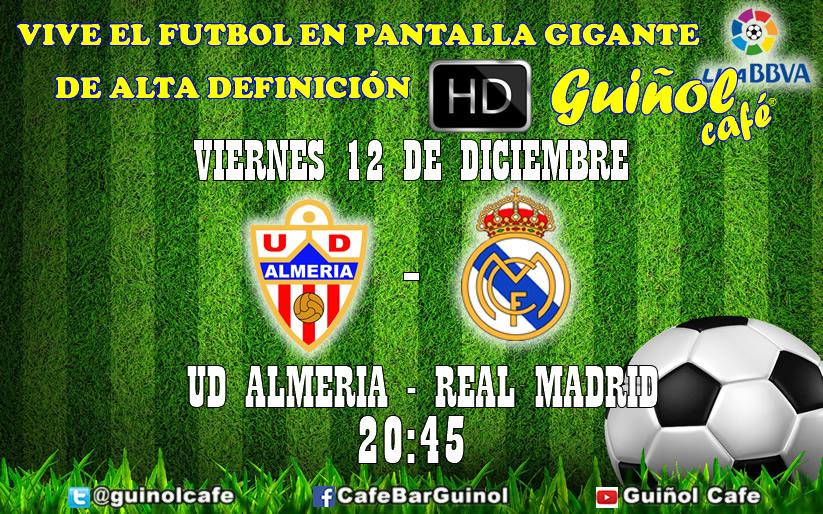 guinolcafe's tweet photo. Hoy hay @LigaBBVA. Desde las 20:45 horas en directo @U_D_Almeria - @realmadrid en pantalla gigante HD. #Guiñolizate http://t.co/rCb3HUOHkX