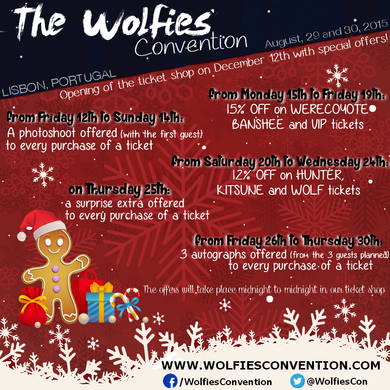 WolfiesCon's tweet photo. Special offers #WOLFIESCONVENTION http://t.co/dM6nYdm5LW