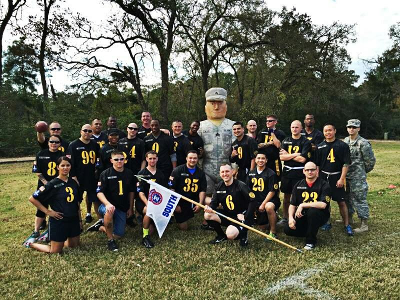 sharpstownctr's tweet image. Flag football Army vs Navy! :) @ArmyHouston
