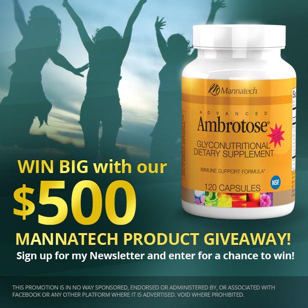 TimMannatech's tweet image. Enter our Mannatech $500 Product Giveaway! Sign up for my Newsletter for a chance to WIN!