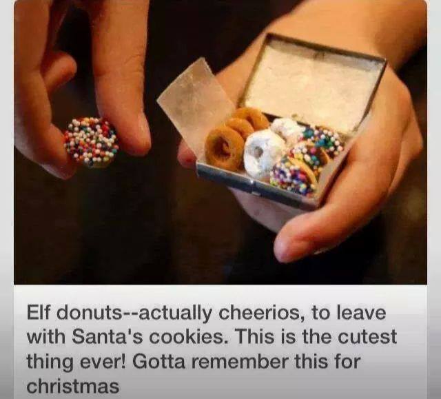 KiSS925's tweet photo. Genius!!! #ElfDonuts #Cheerios #MerryChristmas - #BlakeAndWylde http://t.co/ZeQ2kz3pDJ