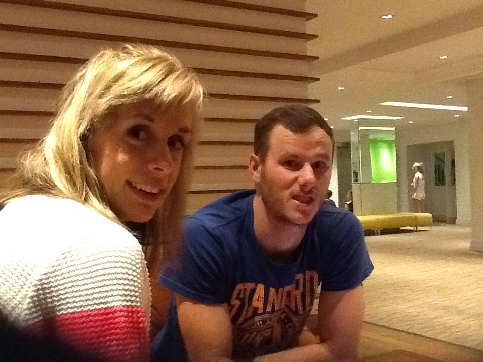 Coach <a href="/Kymarks/">WizKyd</a> and Brigitta planning for day 2
