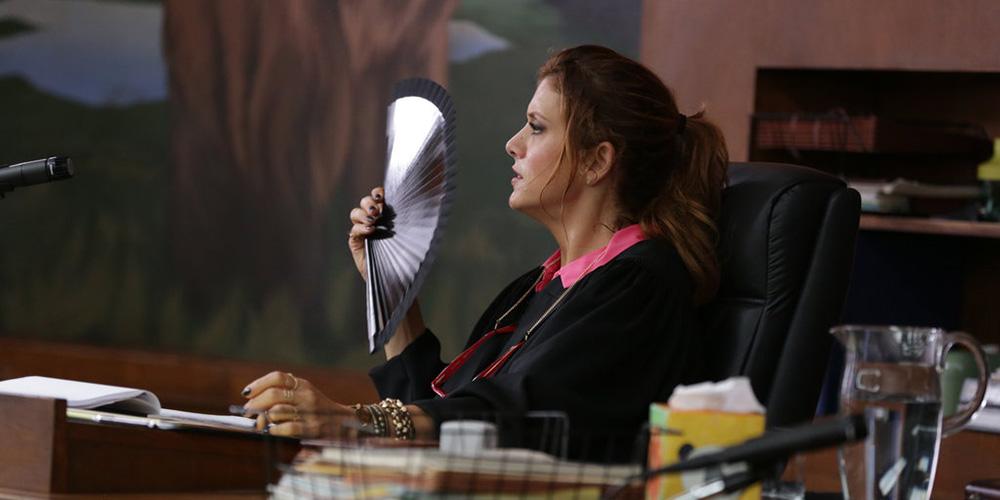 NBCBadJudge's tweet image. Things got pretty hot last night on #BadJudge. Watch an encore on the @NBC app: nbc.com/nbc-app