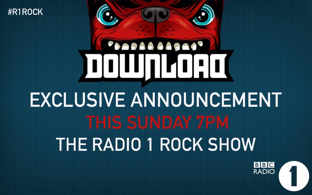 BIG <a href="/DownloadFest/">Download Festival</a> line up announcement this Sunday - wanna take a guess...?? #R1rocks
