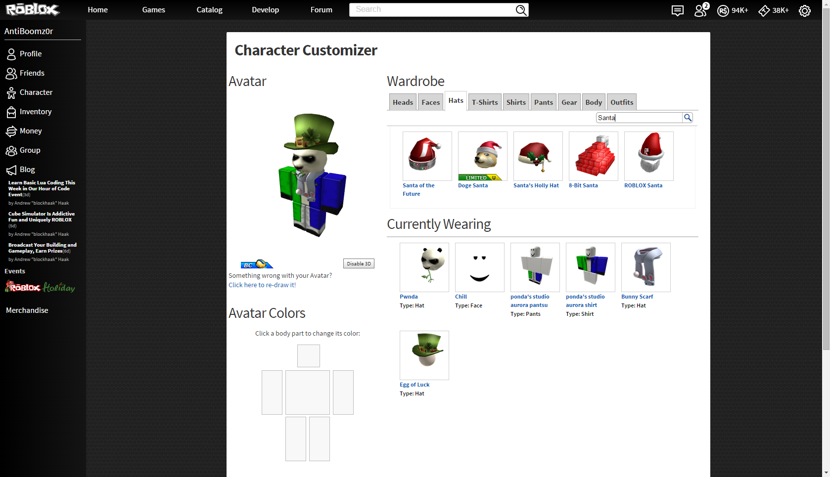 Anti on X: My chrome extension makes #ROBLOX site so pretty <3   / X