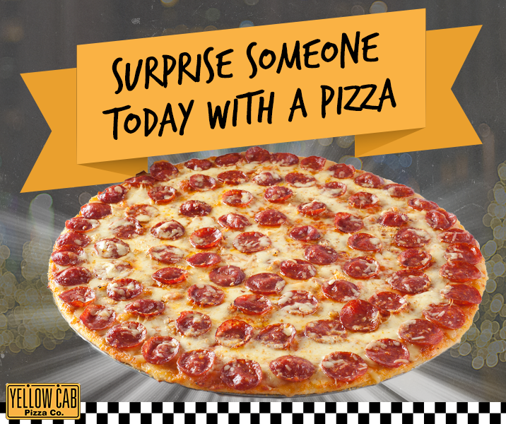 ycpizzaofficial's tweet photo. Surprise your favorite person today with a pizza :) #BiteIntoYellow http://t.co/uliVmDiRcp
