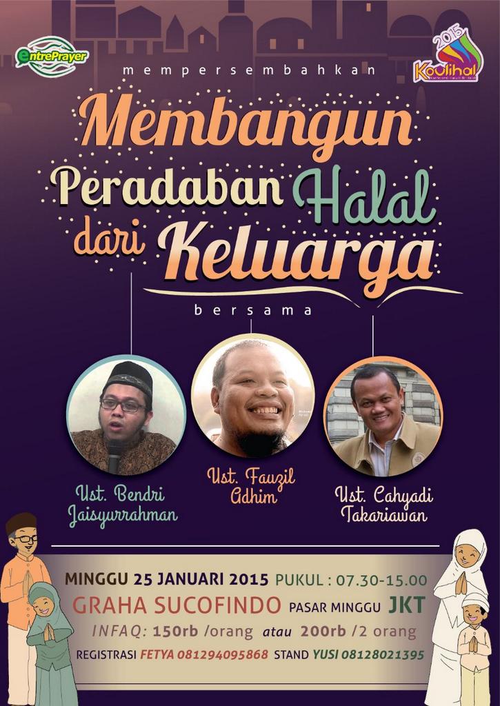 Memiliki keluarga hrus sukses dunia akhirat. Yuk bljr bareng <a href="/ajobendri/">bendri jaisyurrahman</a> <a href="/kupinang/">Moh. Fauzil Adhim</a> &amp; ust. Cahyadi. Cc ,<a href="/EntrePrayer/">#NGAMAT 2015</a>