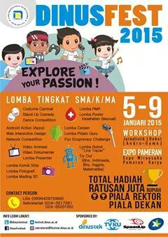hmtiudinus's tweet photo. Lomba Web Interactive Design http://t.co/njEEmVJGeh @dinusfestival http://t.co/Zw7TNsXlBw