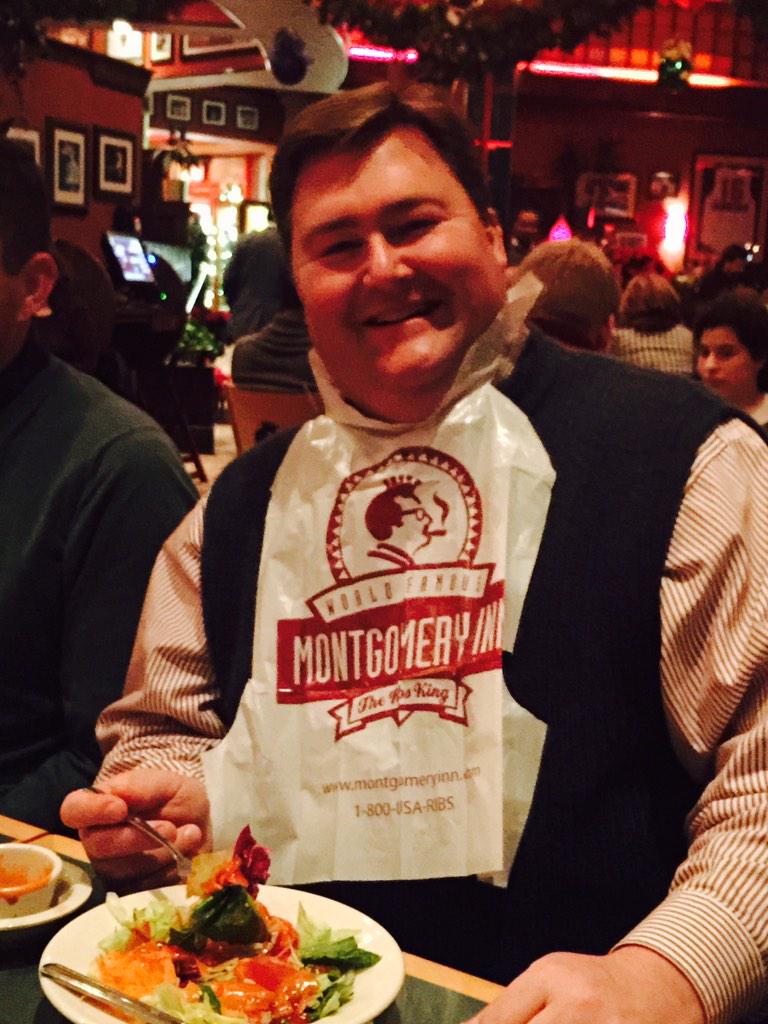 tony_mccrary's tweet photo. Happiness is eating at the Montgomery Inn Boathouse with Craig Brown. Love this guy!!  Good times tonight. http://t.co/4EihuqLx7c
