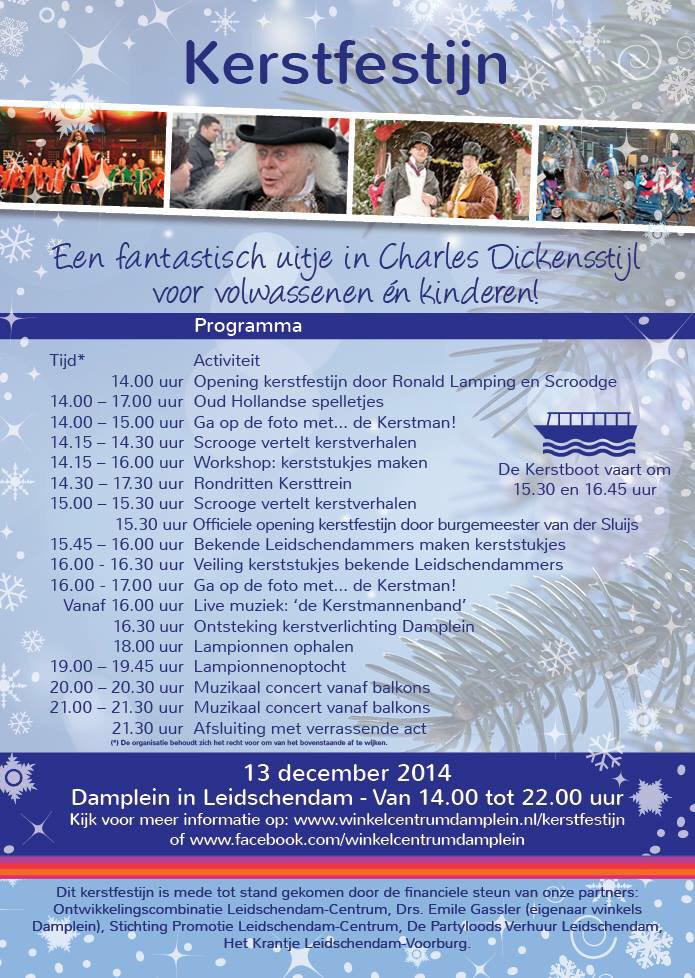Morgen is het kerstfeest!!! Komen jullie ook naar het #Damplein in #Leidschendam? Hierbij het programma.