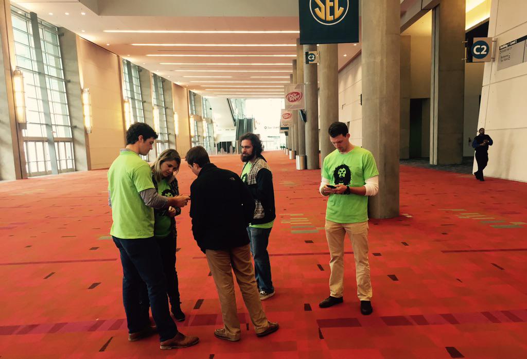 RoaringApp's tweet image. A look back on our launch last weekend at #fanfare #SECChampionship #roarbackfriday #flashbackfriday #startup