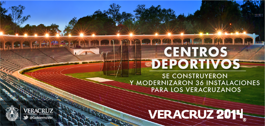 Para #Veracruz2014 construimos y modernizamos 36 instalaciones y centros deportivos. #HicimosHistoria
