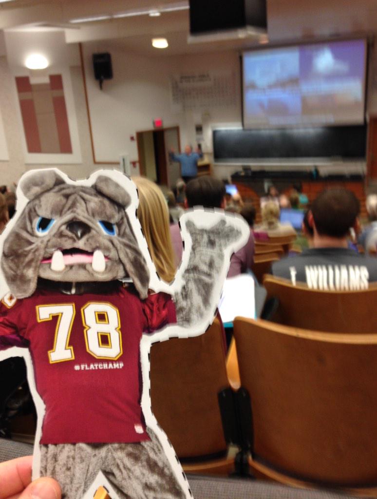 UMDSustain's tweet photo. @UMNDuluth #flatchamp at the Mark Seeley lecture on climate change and adaptation. http://t.co/pkQg9I7LfK