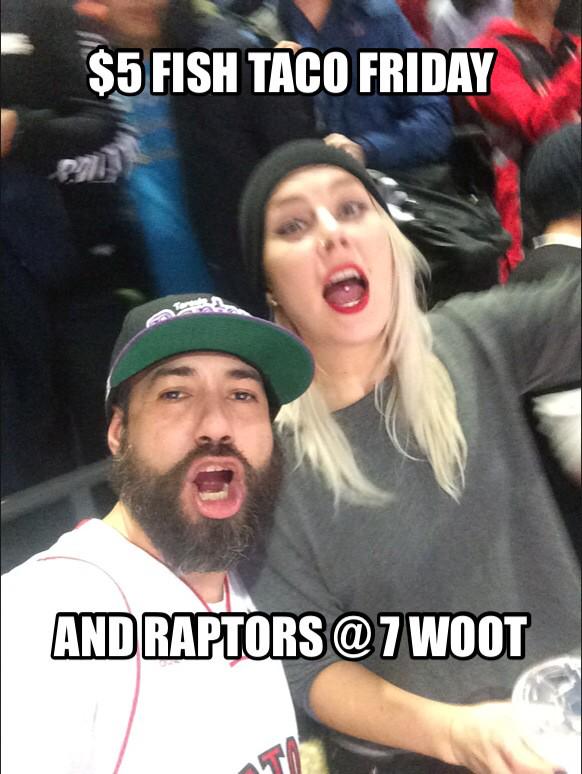 Its Friday <a href="/229bar/">229</a> $5 fish tacos and Raptors @ 7 #RTZ #bastardsofthenorth