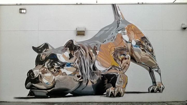 Ripleys's tweet photo. Wow! This 3D art looks like it's popping off the wall! http://t.co/EuDy0R2cJJ