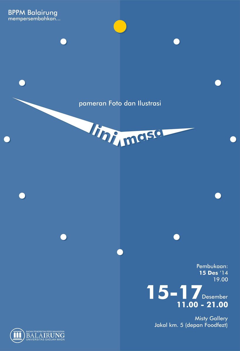 Jogjastudent's tweet photo. #EventYk @bppmbalairung: Pameran Fotografi &amp; Ilustrasi "Linimasa" | 15/12/14 | pk19.00 |  Misty Gallery Jakal http://t.co/92RlSuZH9Z