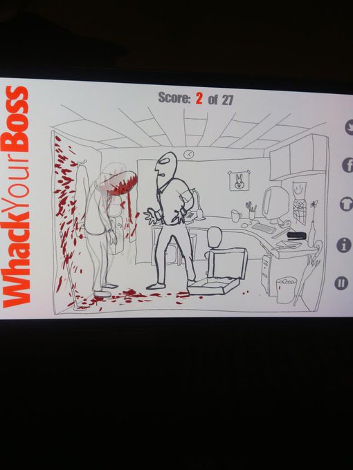 Playing Whack your boss game.  Great stress reliever. :) http://t.co/0dgDAGpnHY<a href="/tag/mirrormonday"class="tags"><span>#mirrormonday</span></a>