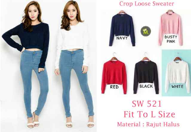 Es cropp loose sweater 72.000