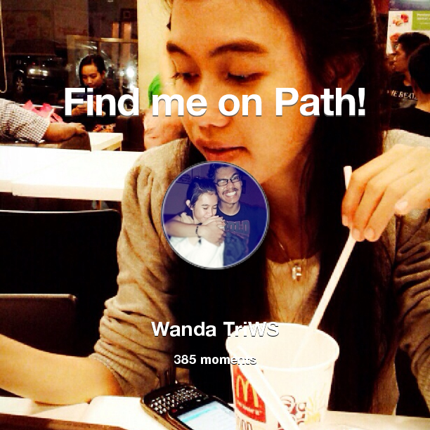 wanda1439's tweet photo. I've shared 385 memories with my friends on #Path - see them now at http://t.co/JTaIRhSp8Y! #thepersonalnetwork http://t.co/8e135mO8O3