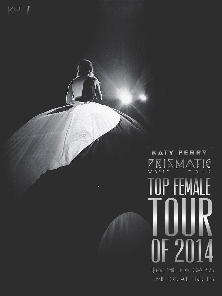 katyperry's tweet image. So far...“@katyperrylately: ✨ #ThePrismaticWorldTour is the TOP FEMALE TOUR of 2014! ✨katyperrylately.com/post/105058190… http://t.co/SE9Bimt5Dm”