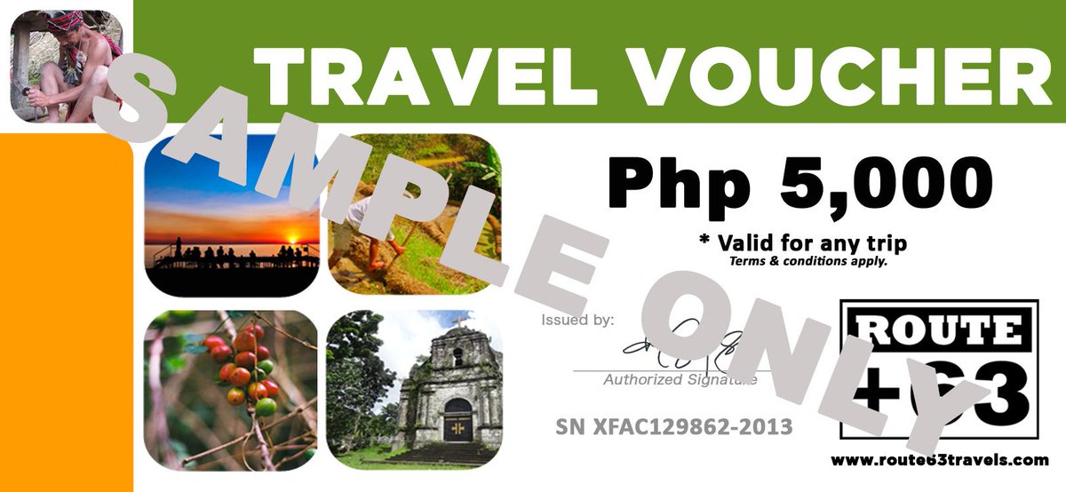 Route +63 GCs now for sale! Perfect gift for your travel buddies :) Custom amounts available. Email us for orders!