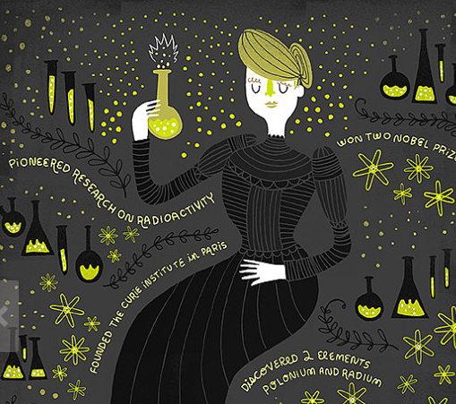 AtomFriendly's tweet photo. Famous women of science art! Here's Marie Curie: https://t.co/8lVghDvqYX http://t.co/K2yGdduDX9