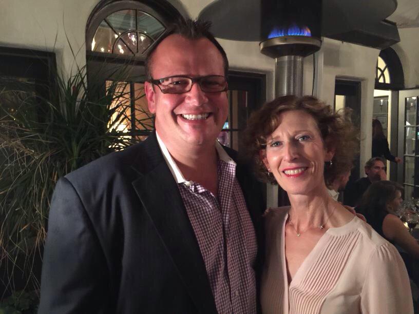 NewsVP's tweet photo. with the legenday agent to the stars @LaurieJacoby @NapoliManagemen holiday party http://t.co/LRi7p657HA