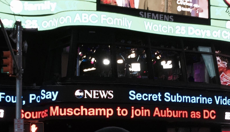 wareaglereader's tweet photo. When it hits the Time Square news ticker…  THAT's when you know it's real. http://t.co/U0JR1pWtBu http://t.co/LfZjpf6ZlC