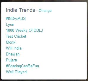 AnadiSharmaInd's tweet image. A day after #GOSF2014 #72HoursOfCrazy the trend list looks like a street post Diwali. Almost no hashtags ;)