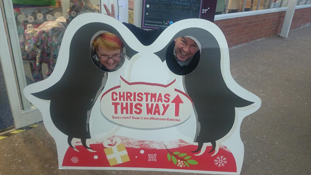 graceasinger's tweet image. I think this should be next year's christmas card! #HobbycraftCreations